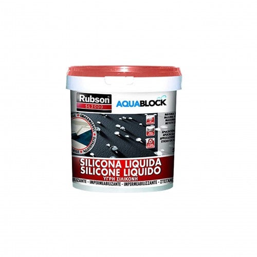 Silicona líquida Rubson Aquablock teja 5 kg